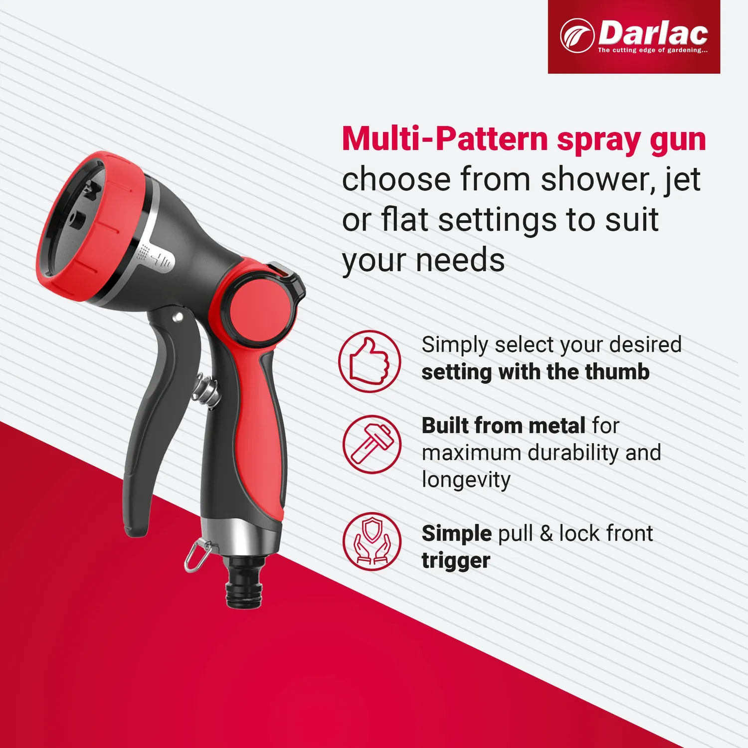 Darlac Pattern By Thumb sproeipistool 3 standen broes