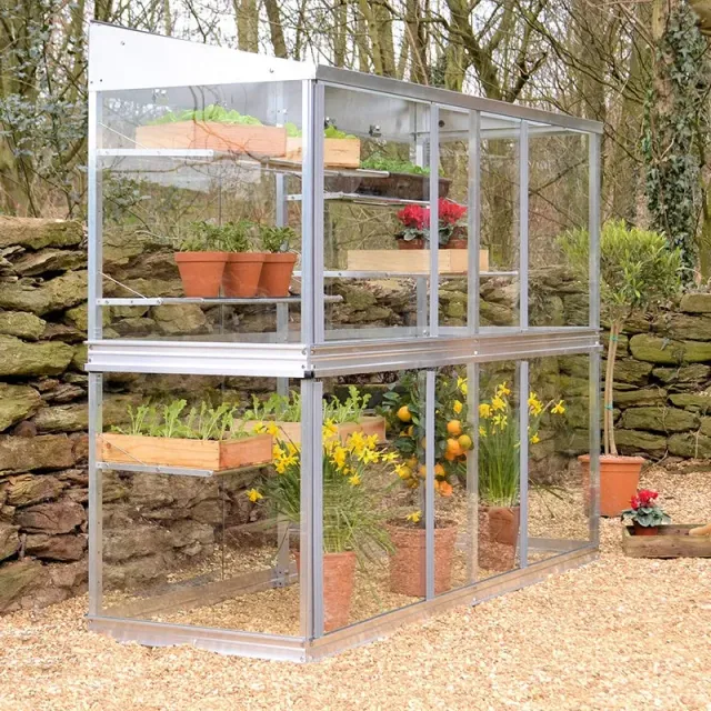 World Botanics 6ft kweekkas aluminium gehard glas 1,83 m