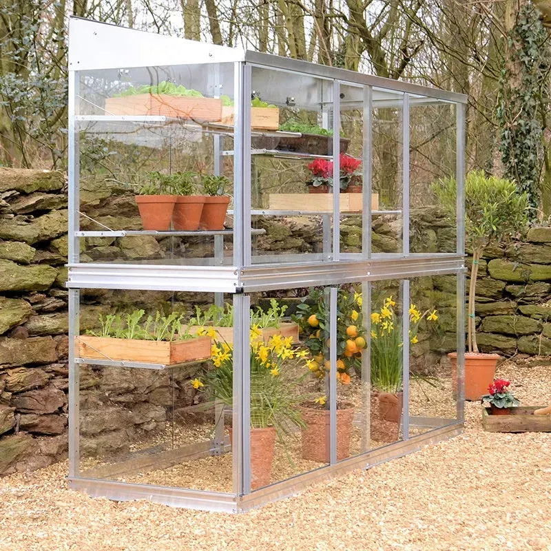 World Botanics 6ft kweekkas aluminium gehard glas 1,83 m