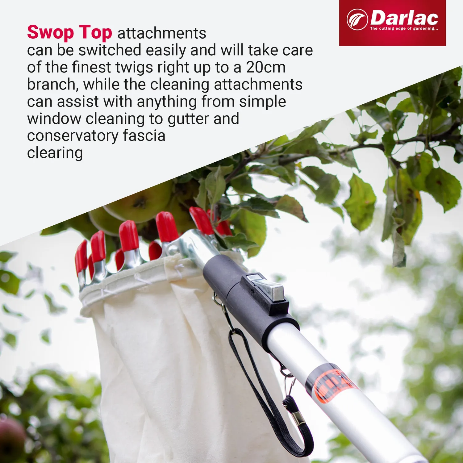 Darlac Swop Top fruitplukmand 30cm plukker