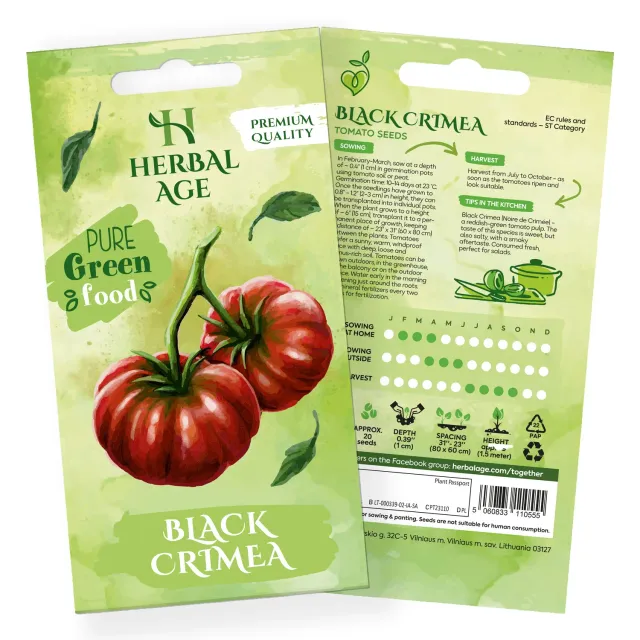 Herbal Age Premium Black Crimea Tomaat zaden 20 zaden erfstuk