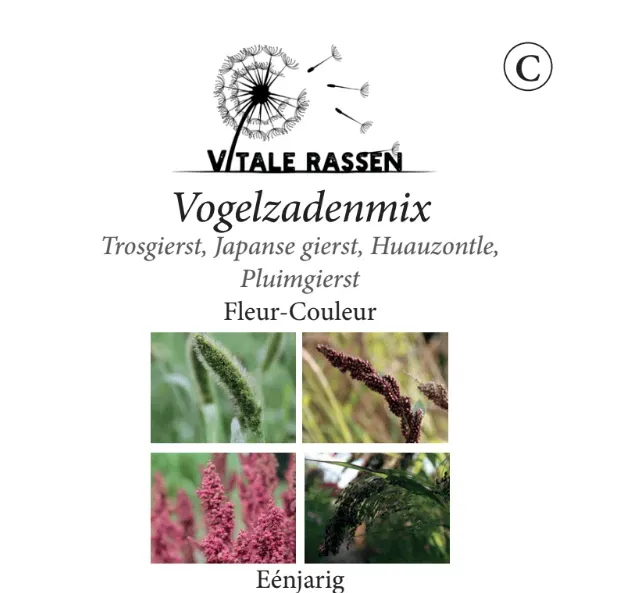 Vitale Rassen Bloemenmix Vogelzadenmix zaden onbespoten