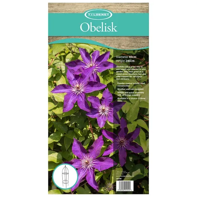 World Botanics Steel Garden Obelisk tuinobelisk staal 2,4 m