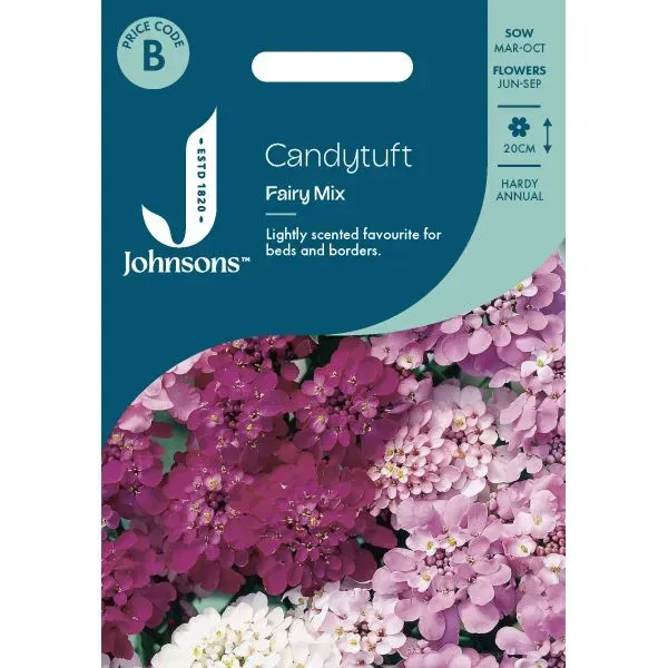 Johnsons Fairy Mixed candytuft zaden pastel 30 cm