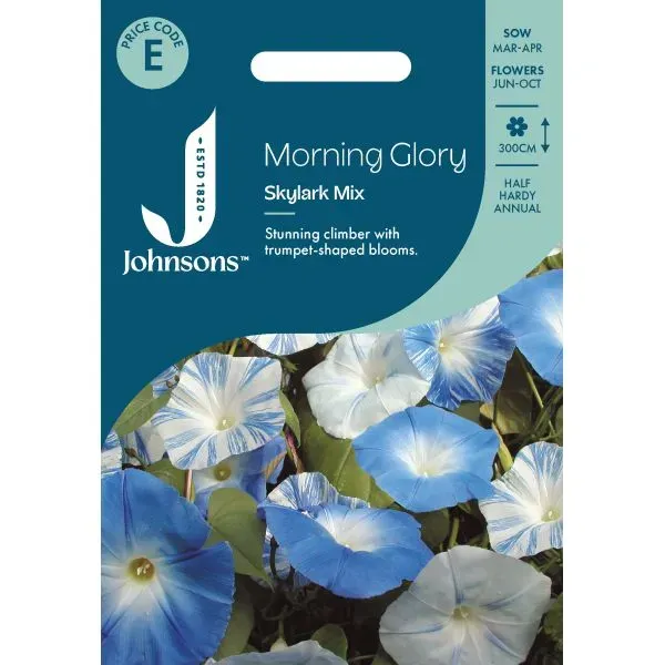 World Botanics Morning Glory Skylark Mix zaden blauw