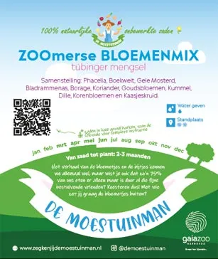 De Moestuinman ZOOmerse Mix bloemenzaden bijen