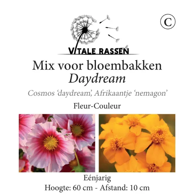 Vitale Rassen Daydream bloemenmix zaden onbespoten