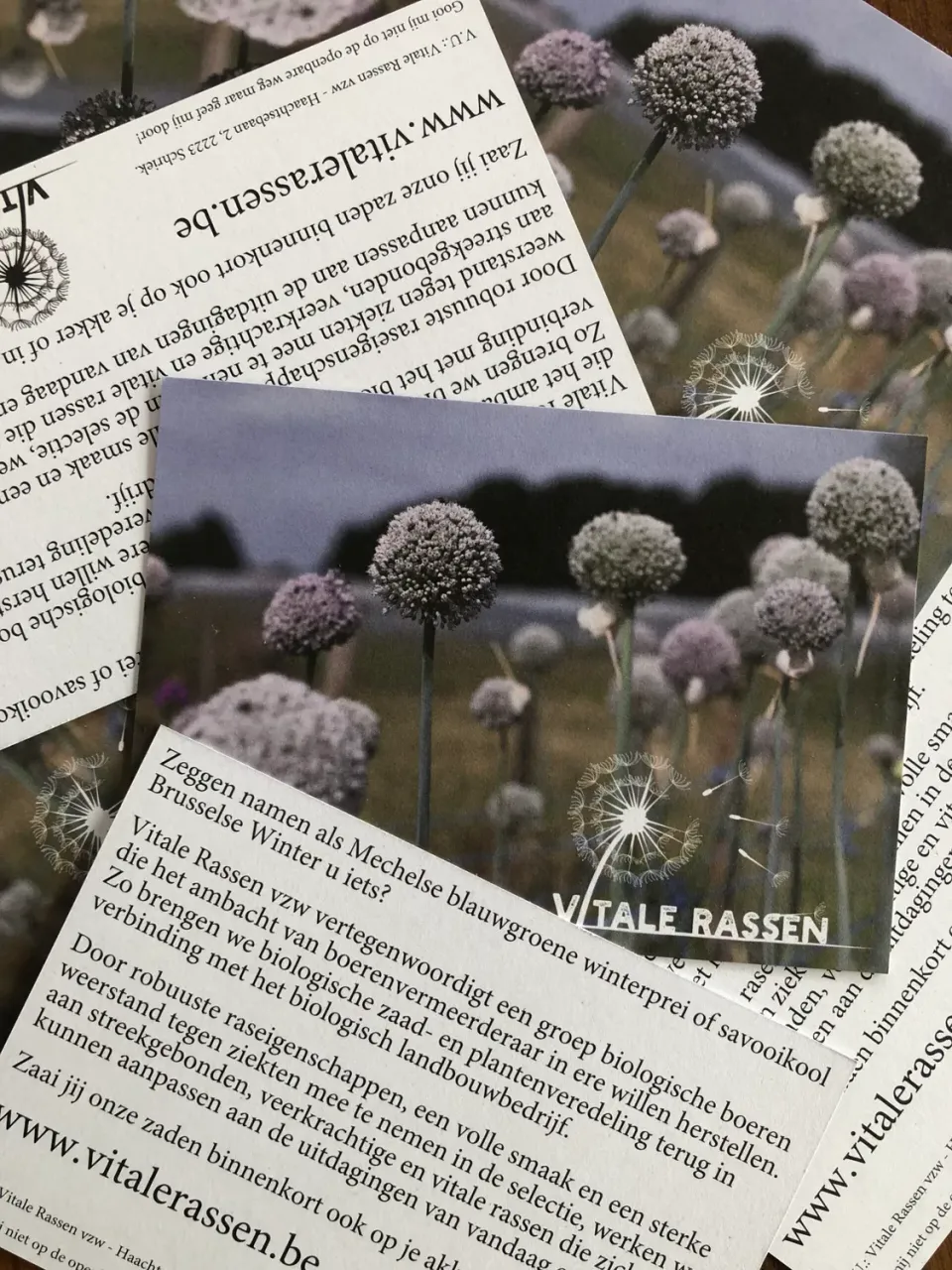 Vitale Rassen Flyers gratis info onbespoten zaden