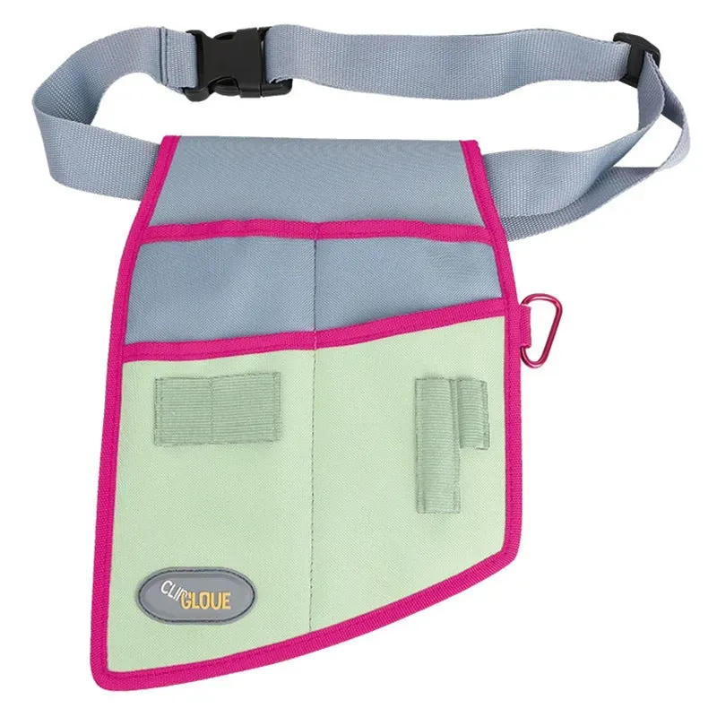 World Botanics Tool Belt heuptas roze-blauw 9 vakken