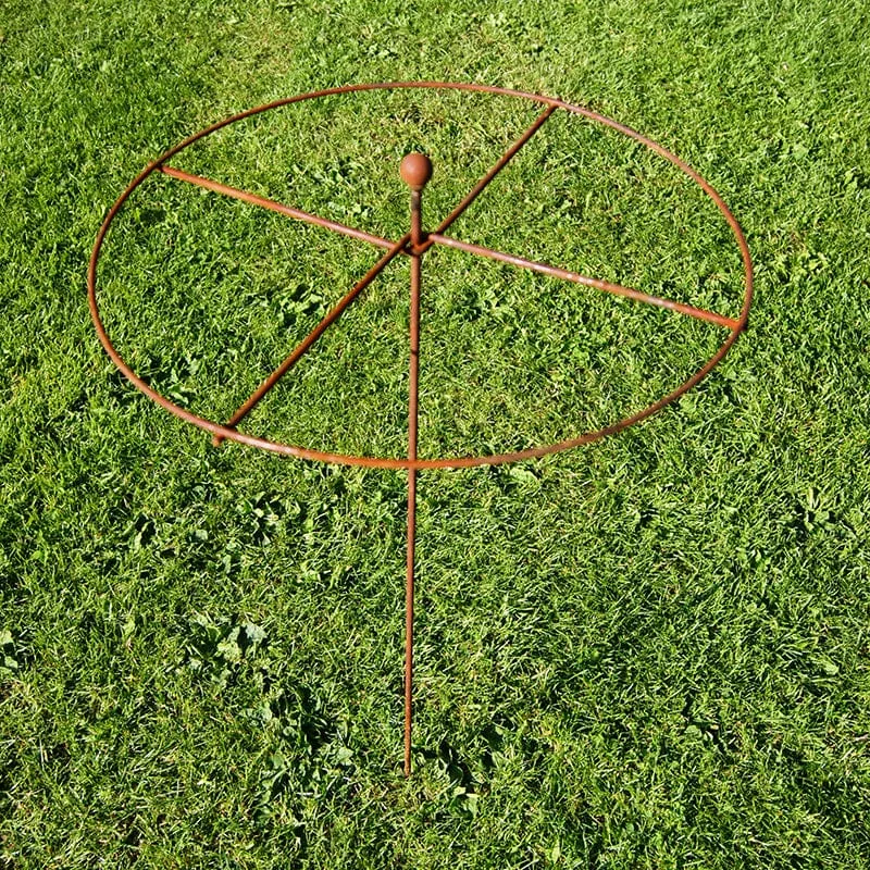 World Botanics Circle plantensteunen roest 5 stuks 81 cm