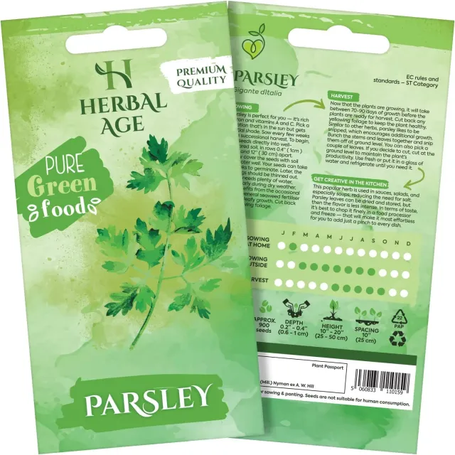 Herbal Age Premium Peterselie zaden 1000 zaden vol