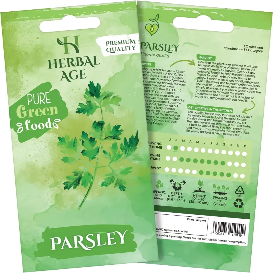 Herbal Age Premium Peterselie zaden 1000 zaden vol