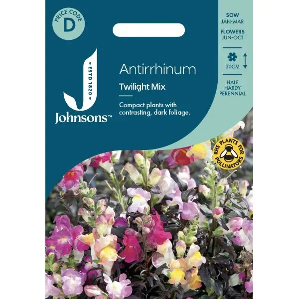 World Botanics Antirrhinum Twilight Mix leeuwenbek zaden donker blad