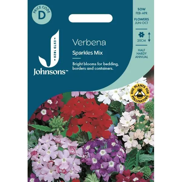 World Botanics Verbena Sparkles Mix zaden voor pot