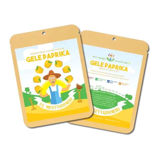 De Moestuinman Gele Paprika paprikazaden beschut