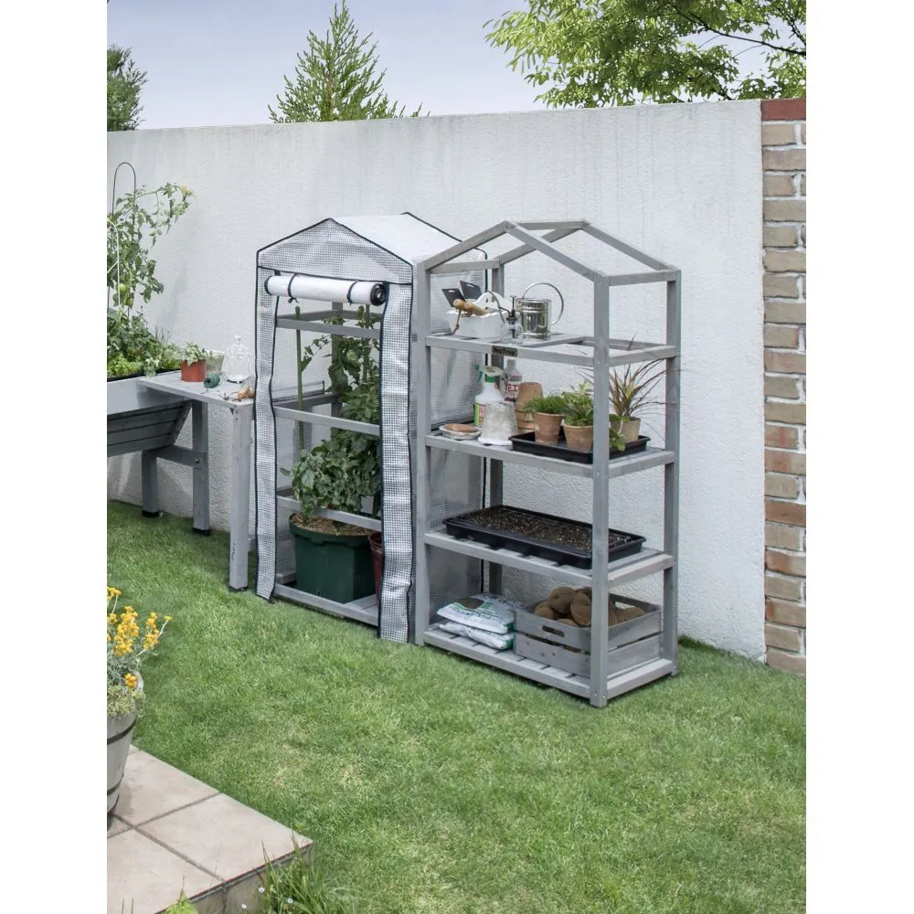World Botanics VegTrug Nursery kweekkas naturel hout compact