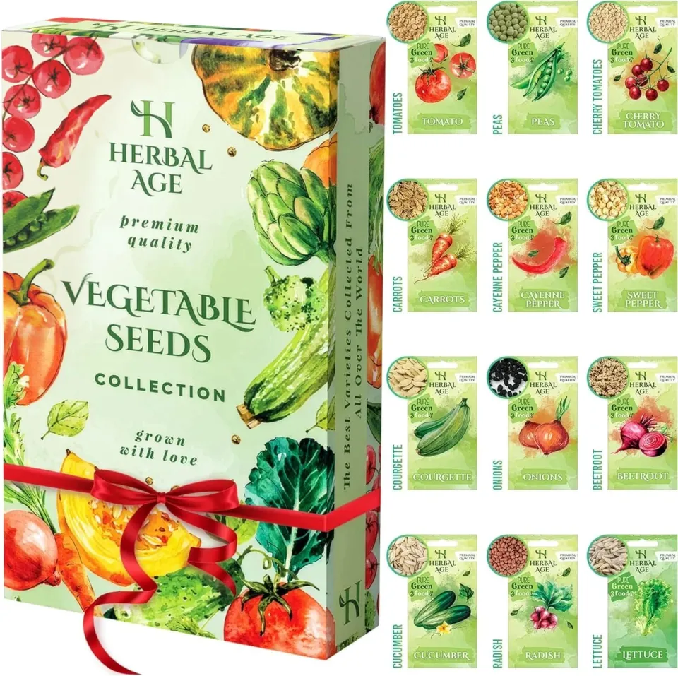 Herbal Age Moestuin Zaden Set 12 Soorten 5100+ Cadeau