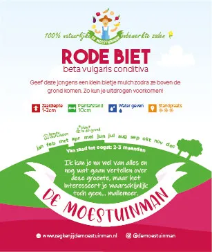 De Moestuinman Rode Biet bietenzaden volle zon