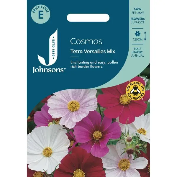 World Botanics Tetra Versailles cosmos zaden mix 120 cm