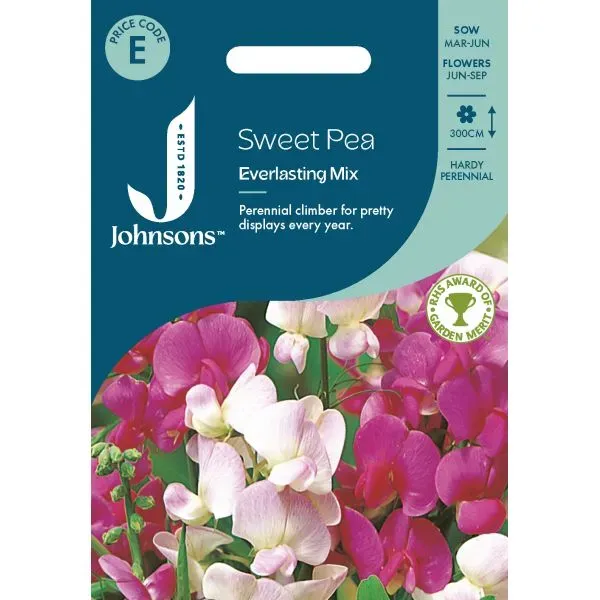 World Botanics Sweet Pea Everlasting Mixed lathyrus zaden geurend