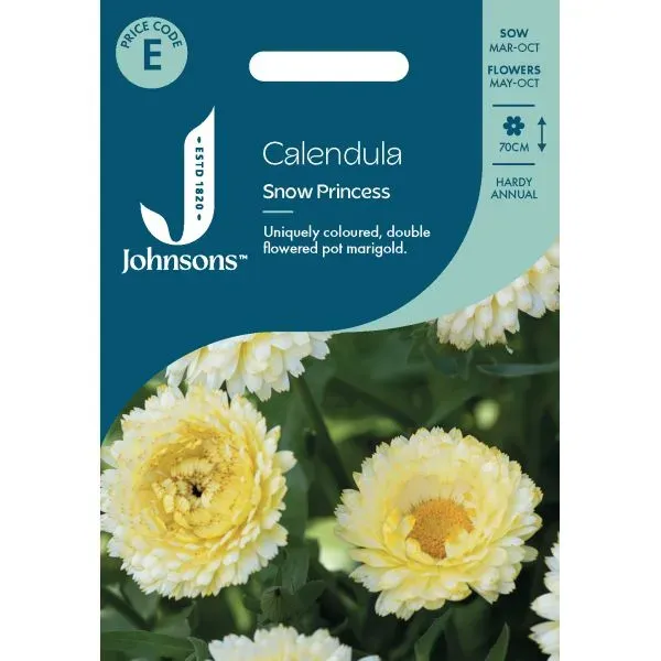World Botanics Snow Princess calendula bloemzaden wit