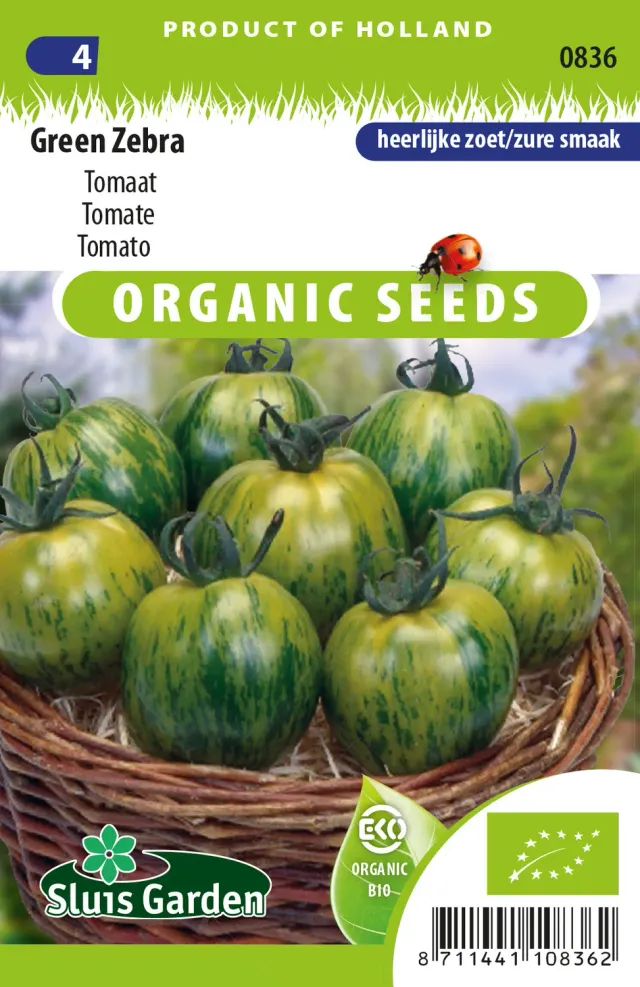 Sluis Garden Green Zebra tomatenzaden BIO onbespoten