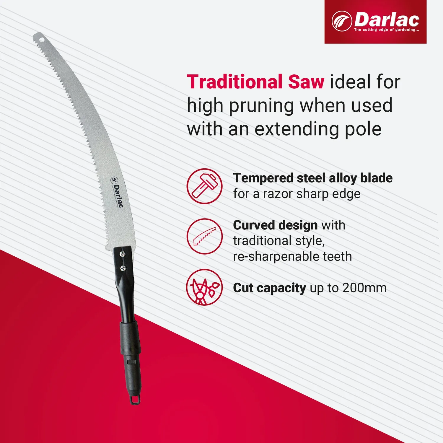 Darlac Swop Top Traditional zaagkop 200 mm