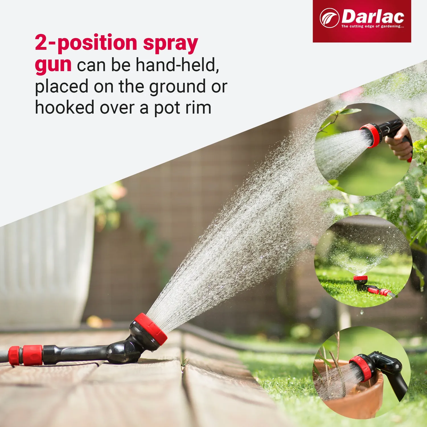 Darlac Twister sproeipistool 4 standen met sproeifunctie