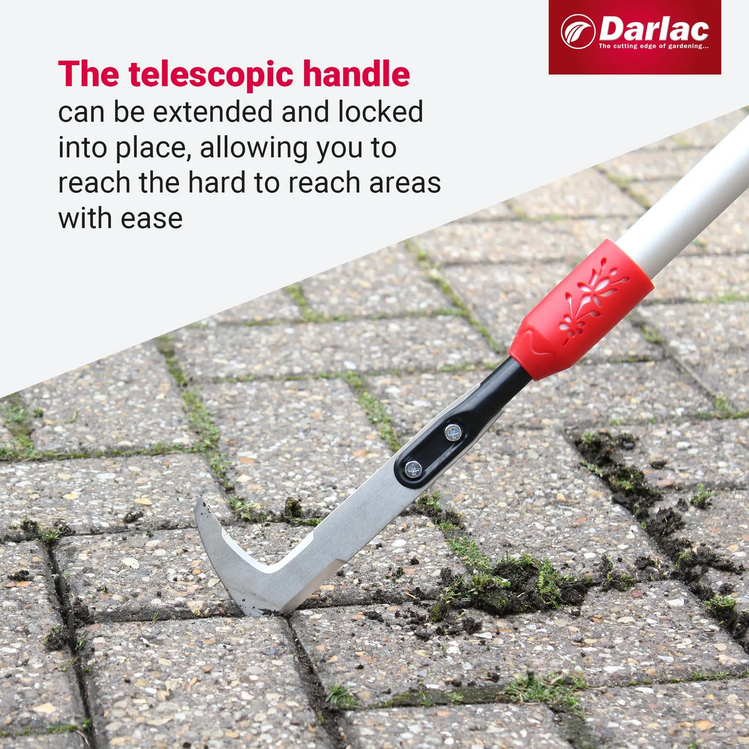 Darlac Telescopic Weed Knife onkruidmes 71-124cm staand