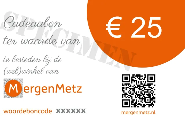 De Tuinen van MergenMetz Cadeaubon 25 euro webshop en tuin