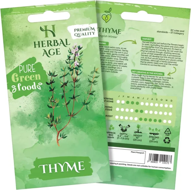 Herbal Age Premium Tijm tijmzaden ca. 1500 zaden winterhard