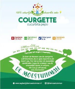 De moestuinman Courgette zaden volle grond zon