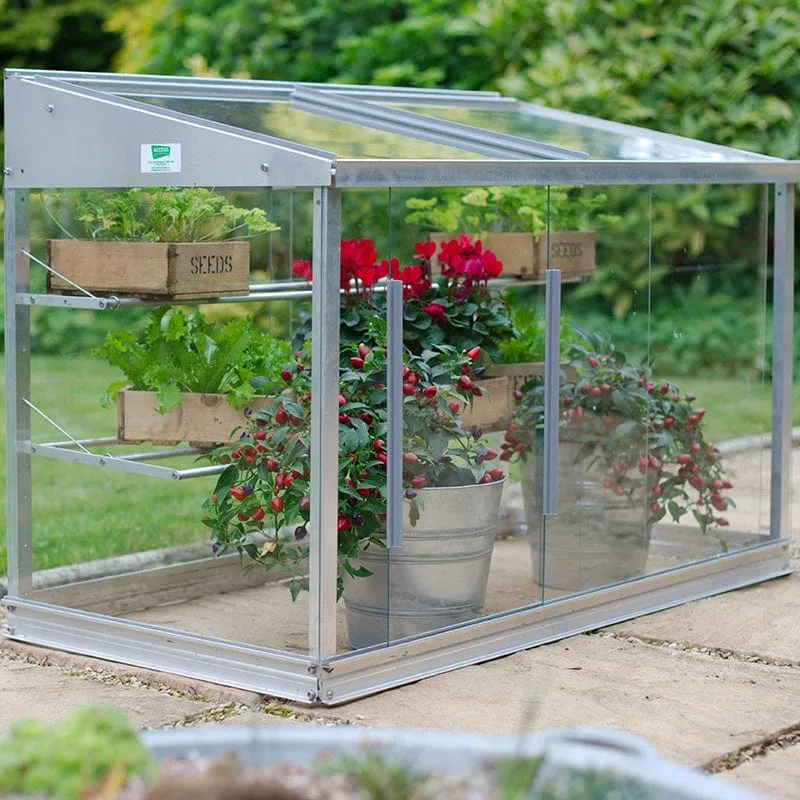 World Botanics 4ft Half kweekkas veiligheidsglas 1,21 m